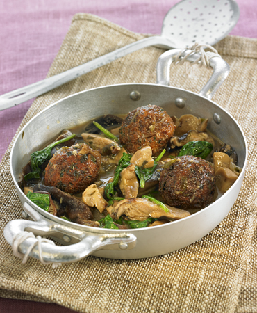 Albondigas de seitan en salsa