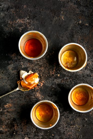 flan de dulce de leche