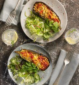 berenjenas al horno rellenas de atun