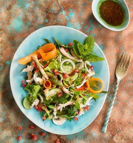 ensalada de pollo y soja